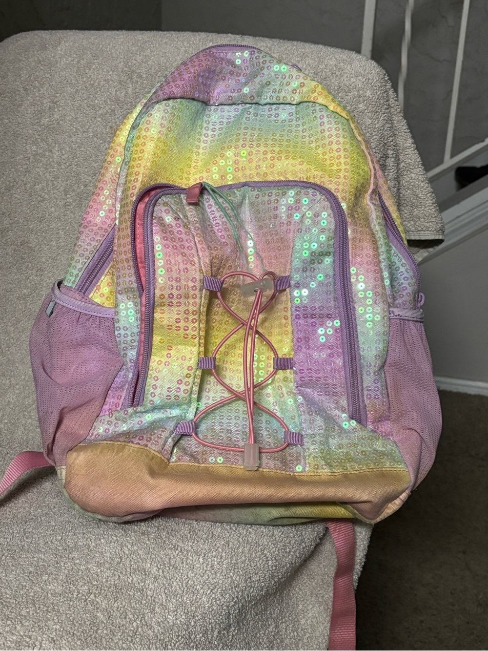 Cat & Jack Pastel Sequin Backpack
